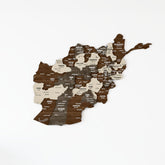 Afghanistan Wooden Wall Map Wood Islamic Wall Art Decor